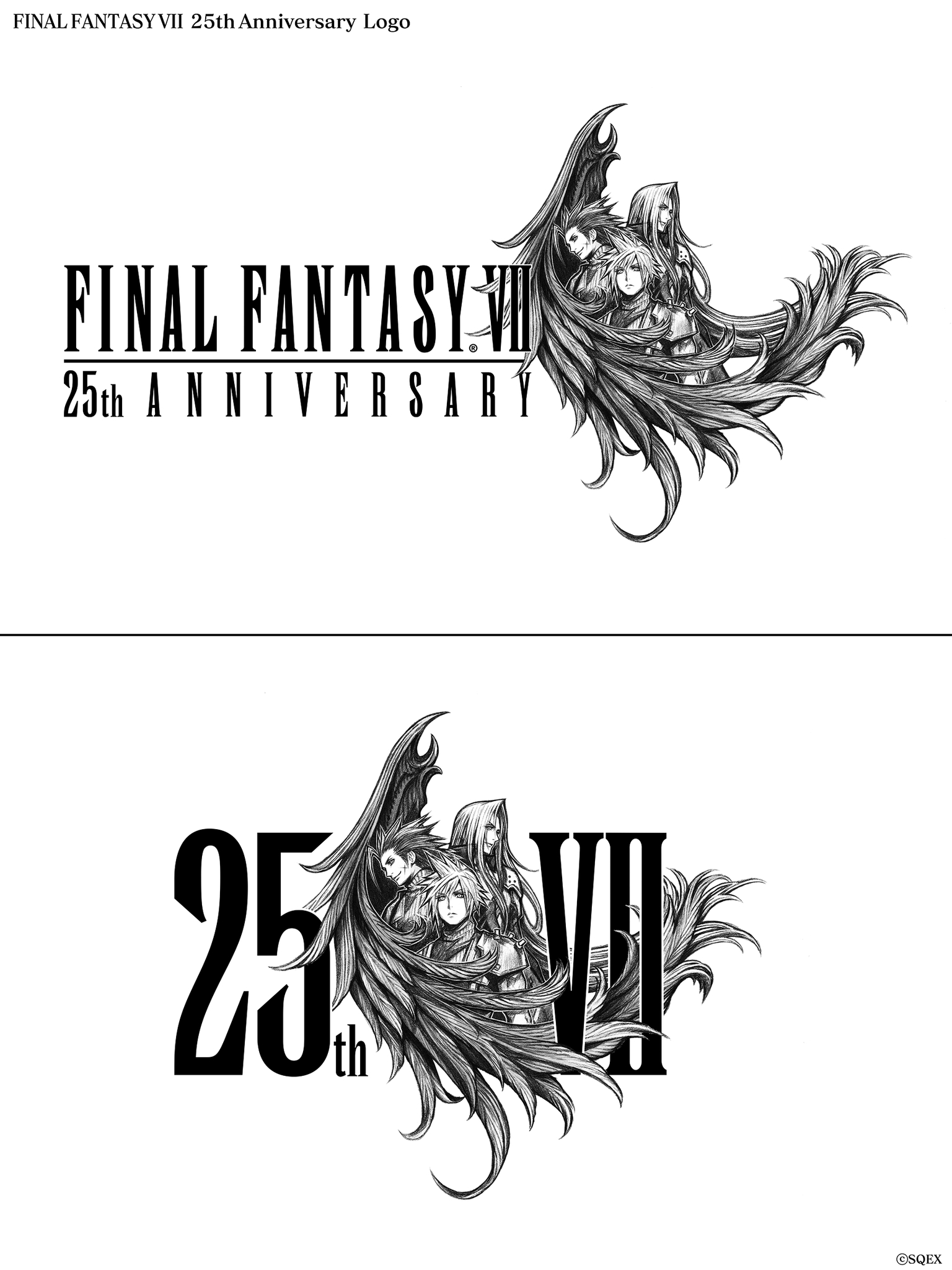 Final Fantasy VII 25. Geburtstag Logo