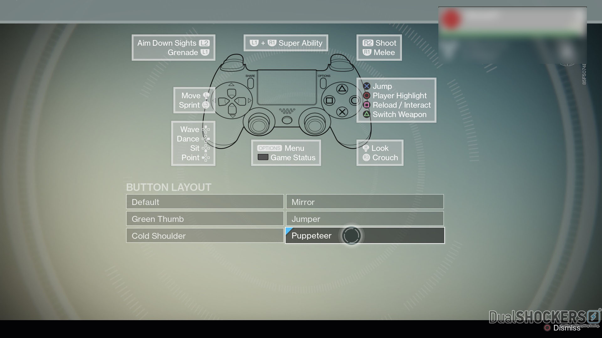 Destiny DualShock 4 Controller Layouts - gamefront.de