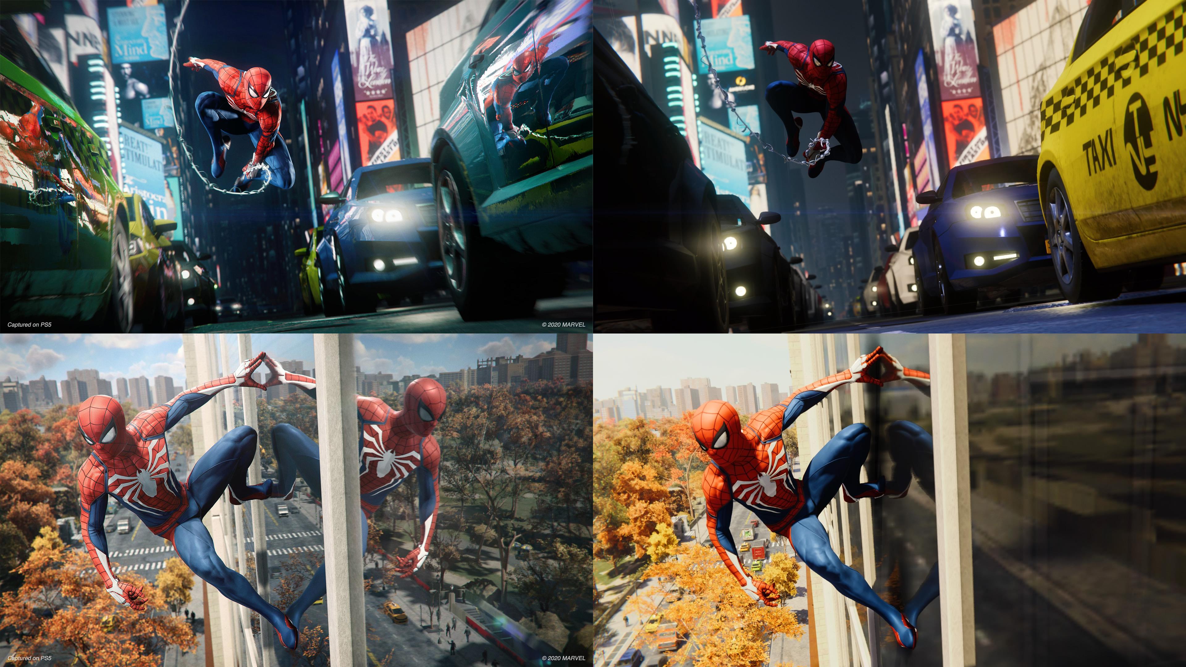 Grafikvergleich Spider-Man und Spider-Man Remastered