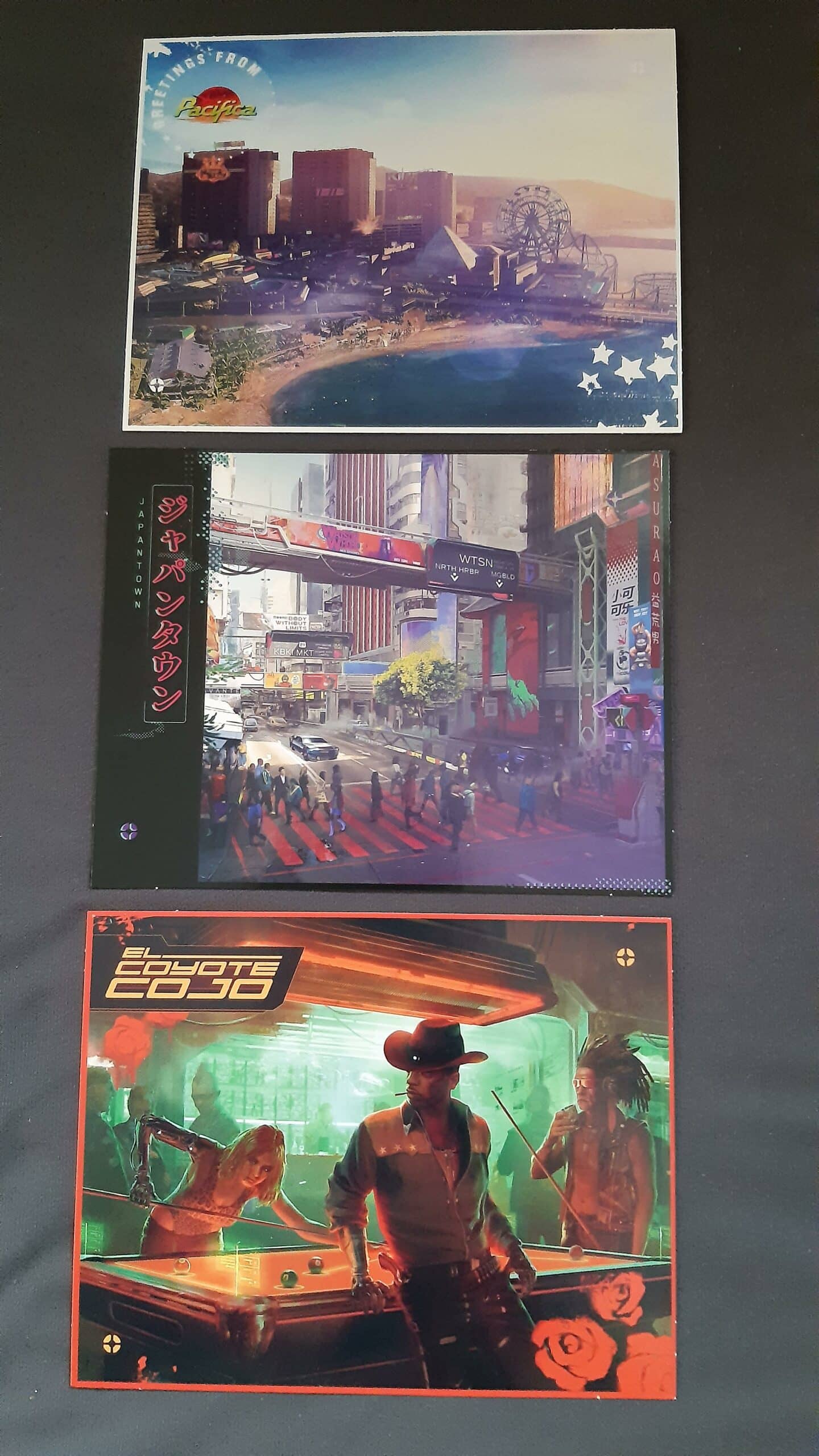Cyberpunk 2077 - Karte und Postkarten PS5 XS PS4 XO