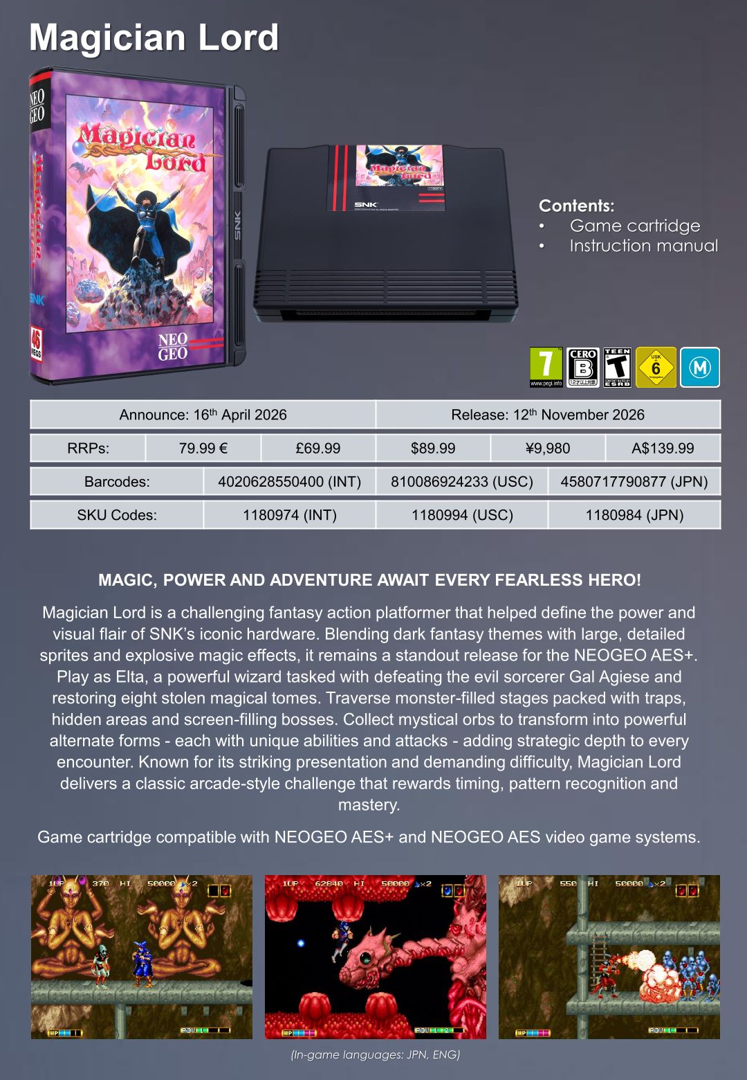 NEOGEO AES+ Screenshots Bilder