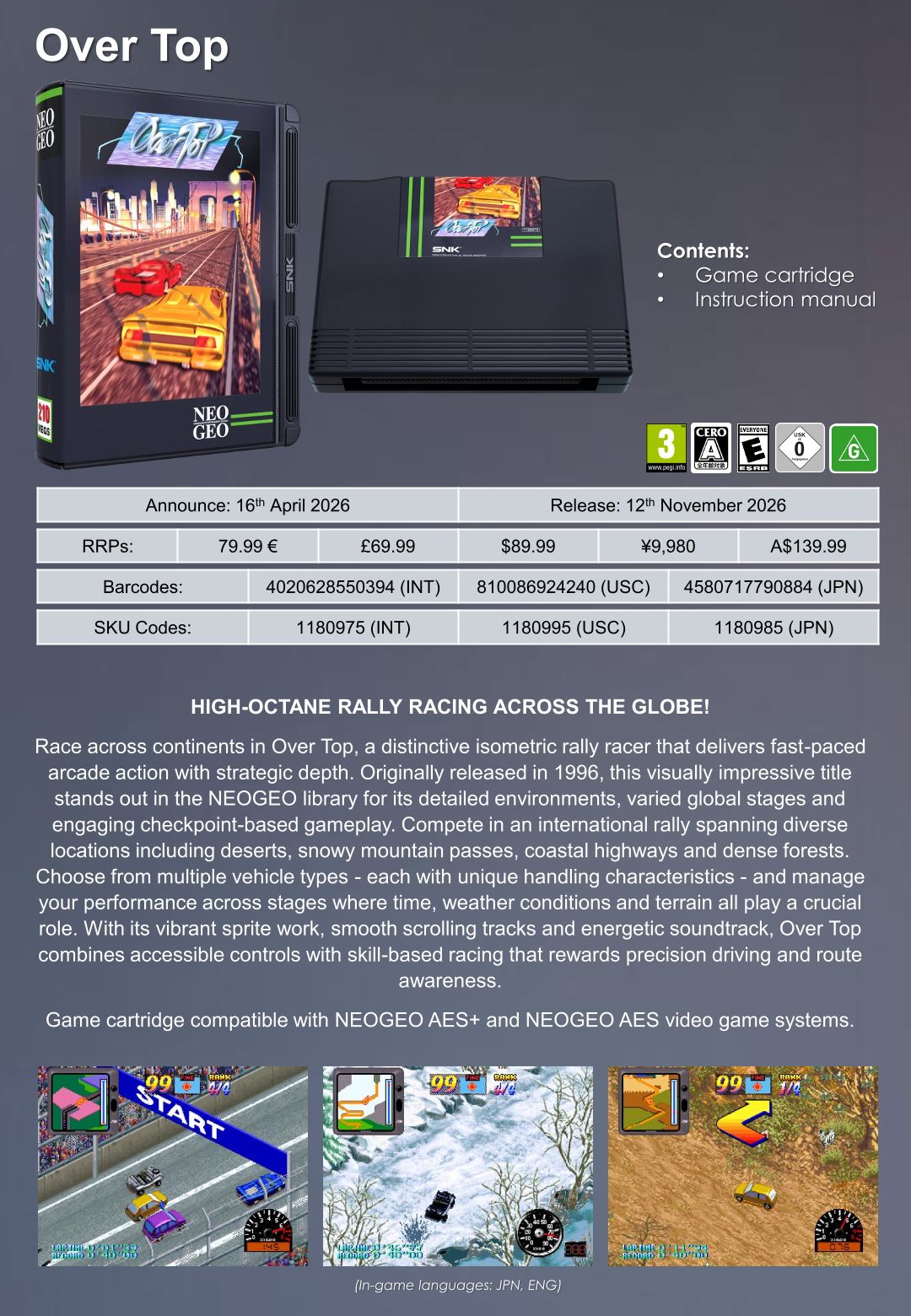 NEOGEO AES+ Screenshots Bilder