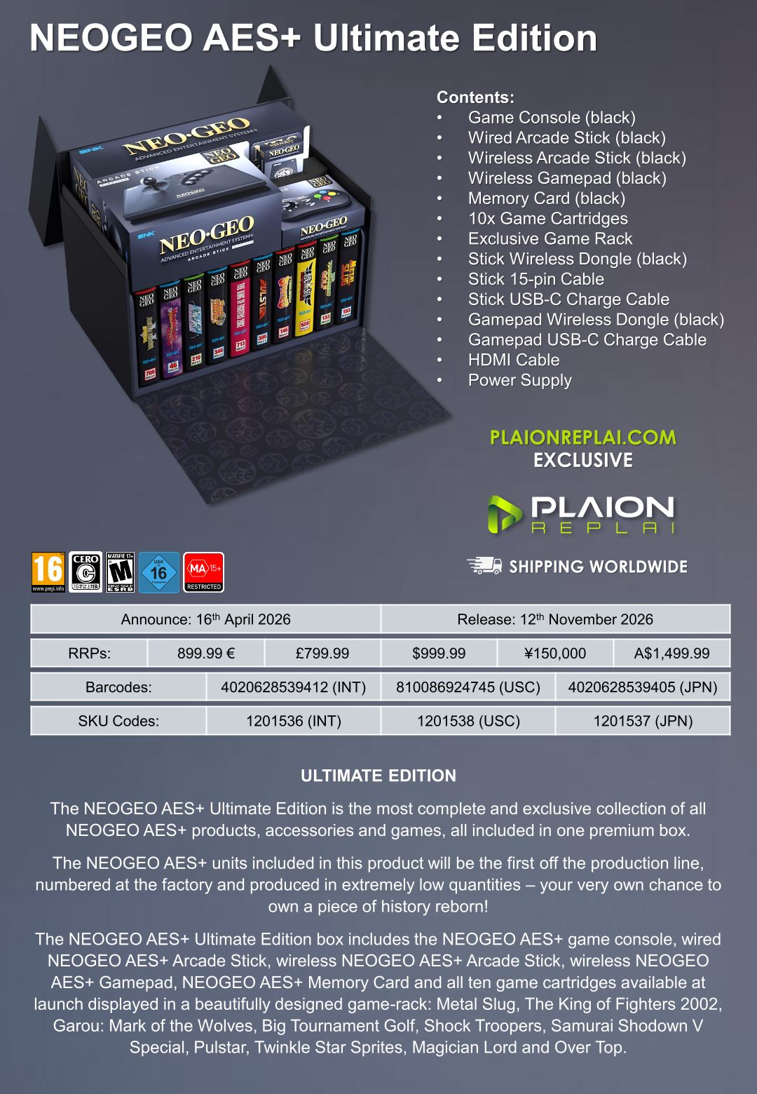 NEOGEO AES+ Screenshots Bilder